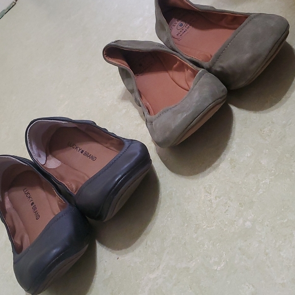 Lucky flats bundle: "Emmie", olive green & black - Picture 9 of 10